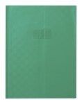 Protège-cahier Madras PVC 22/100e Avec Rabat Marque page 24x32 vert CALLIGRAPHE