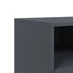 vidaXL Meuble TV anthracite 68x39x60 5 cm acier