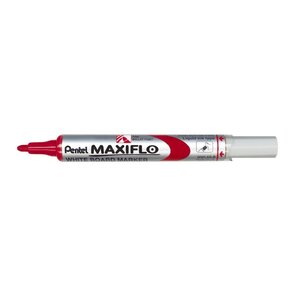 Marqueur MAXIFLO MWL5S pour tableau blanc Pointe Ogive Fine Rouge x 12 PENTEL