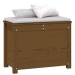 vidaXL Boîte de rangement Marron miel 60x32x45 5 cm Bois massif de pin