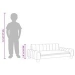 vidaXL Canapé pour enfants marron 90x53x30 cm similicuir