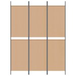 vidaXL Paravent à 3 panneaux Beige 150 x 200 cm Tissu