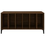 vidaXL Armoire à disques chêne marron 100x38x48 cm bois d'ingénierie
