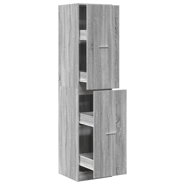vidaXL Armoire apothicaire sonoma gris 40x41x174 5cm bois d'ingénierie