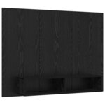 vidaXL Meuble TV mural Chêne noir 120 x 23.5 x 90 cm Bois d'ingénierie
