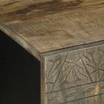 vidaXL Meuble TV gris clair 105x33 5x46 cm bois massif de manguier