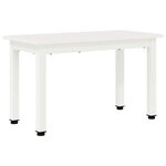 vidaXL Table basse Blanc 60 x 30 x 36 cm Bois de pin massif