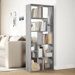 vidaXL Étagère séparatrice de pièce sonoma gris 67x25x161 5 cm