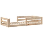 vidaXL Cadre de lit sans matelas 80x160 cm bois massif de pin