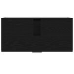 vidaXL meuble sous lavabo Chêne Noir 78x37x59 cm Bois d'ingénierie
