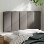 vidaXL Coussin de tête de lit Hanko taupe 100 cm tissu