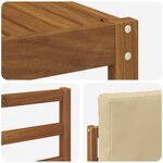 vidaXL Ensemble de canapés d'extérieur 9 pc Naturel et Beige