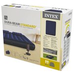 Intex Lit gonflable Dura-Beam avec pompe 152x203x25 cm Bleu