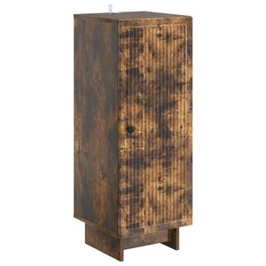vidaXL Buffet Chêne fumé 33 x 34 5 x 90 cm Bois d'ingénierie