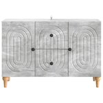 vidaXL Meuble TV Gris béton 89 x 34 5 x 60 cm Bois d'ingénierie