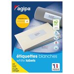 Étiquettes adhésives blanches multi-usages, 63,5  x 33,9 mm -  2400 étiquettes par boîte, 24 étiquettes par feuille (boîte 2400 unités)