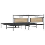 vidaXL Cadre de lit sans matelas chêne sonoma 193x203 cm