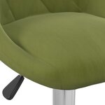 vidaXL Tabourets de bar lot de 2 vert clair velours