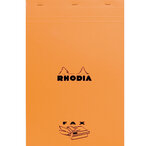 Bloc orange 80 Feuilles agrafées 80g Fax 21x31 8 cm RHODIA