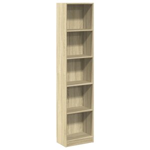 vidaXL Bibliothèque chêne sonoma 40x24x176 cm bois d'ingénierie