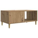 vidaXL Table basse Chêne artisanal 90 x 50 x 40 cm Bois d'ingénierie