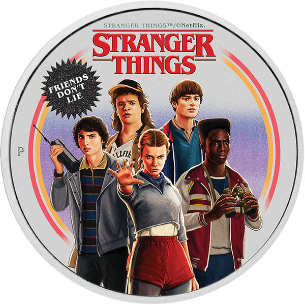 Monnaie FRIENDS DO NOT LIE Stranger Things 1 Oz Argent 1$ Tuvalu 2026