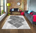 Tapis de salon ALYA 120 x 180 cm - Argenté