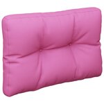 vidaXL Coussins de palette lot de 2 rose tissu