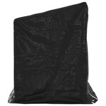 vidaXL Portant de bois de chauffage et housse de pluie acier galvanisé