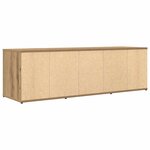 vidaXL Meuble TV chêne artisanal 120x34x37 cm bois d'ingénierie