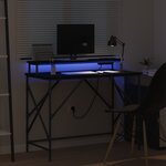 vidaXL Bureau Chêne noir 100 x 50 x 86.5 cm Bois d'ingénierie