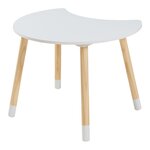 Bureau table poste de travail 44 x 60 x 50 cm pour enfant avec chaise blanc 03_0009062