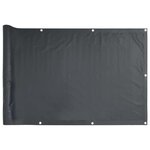 vidaXL Écran de balcon en tissu Oxford 90x600 cm Anthracite