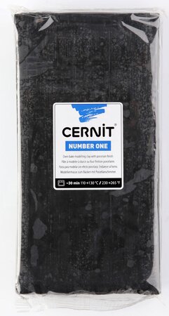 Pâte Cernit n°1 500 g Noir (100) - Cernit