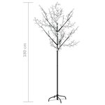 vidaXL Sapin de Noël 200 LED colorées Cerisier en fleurs 180 cm