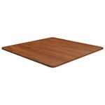 vidaXL Dessus de table carré Marron foncé70x70x1 5cm Bois chêne traité