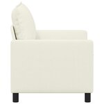 vidaXL Canapé Crème 126 x 81 x 87 5 cm Tissu