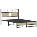 vidaXL Cadre de lit sans matelas chêne sonoma 120x200 cm