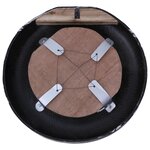 vidaXL Miroir Blanc 50 cm Pneu en caoutchouc recyclé