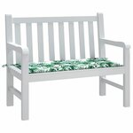 vidaXL Coussin de banc de jardin Vert 100 x 50 x 4 cm Tissu Oxford