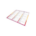 Calendrier 2027 Dépliant - 26 x 13cm - Multicouleurs Fantaisie - Cartonné