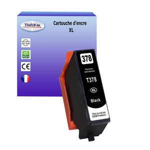 T3AZUR- Cartouche Compatible pour Epson T3791/ T3782 (378XL) Noire