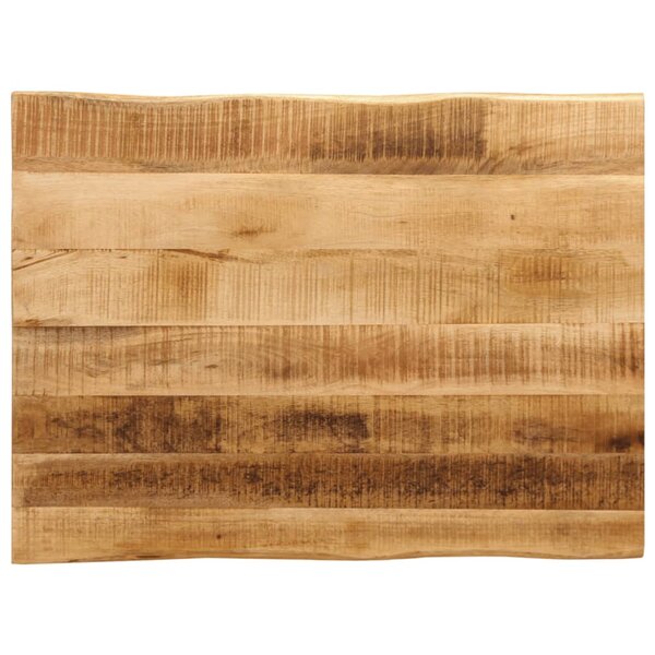 vidaXL Dessus de table bord vivant 80x60x3 8 cm bois de manguier brut