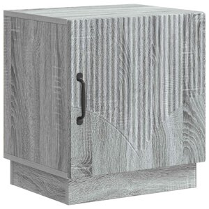 vidaXL Table de chevet Sonoma gris 43 x 34 5 x 47 cm Bois d'ingénierie