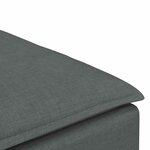 vidaXL Module de repose-pieds pour canapé modulaire Gris foncé 100 x 100 x 48 cm