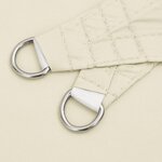 vidaXL Voile de parasol tissu oxford triangulaire 5x5x6 m crème