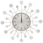 325165 vidaXL Wall Clock Silver 40 cm Metal