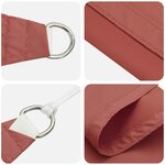 vidaXL Voile d'ombre Terre cuite 6 x 2 5 m 100   polyester Oxford