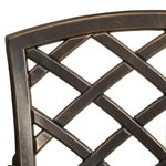 vidaXL Ensemble de bistro 5 Pièces Aluminium coulé Bronze