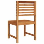 vidaXL Chaises de jardin sans accoudoirs - Set de 2 en bois d'acacia massif
